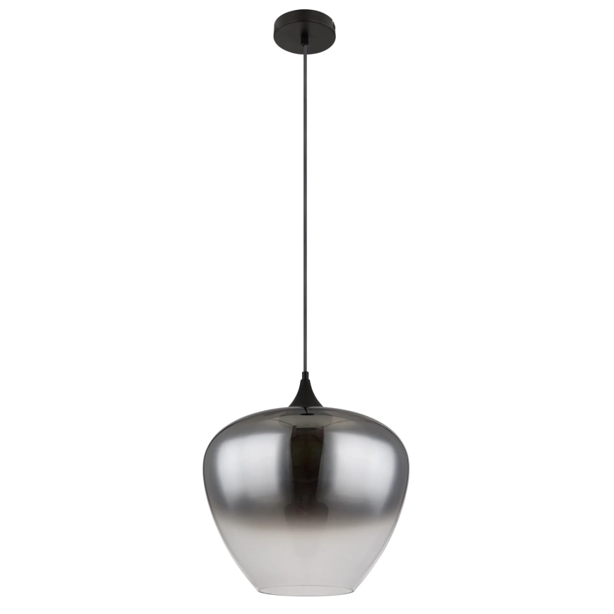 Globo - Hanglamp aan een koord 1xE27/60W/230V diameter 40 cm zwart