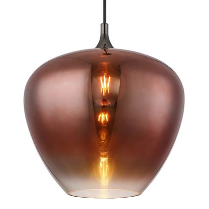 Globo - Hanglamp aan een koord 1xE27/60W/230V diameter 40 cm koper