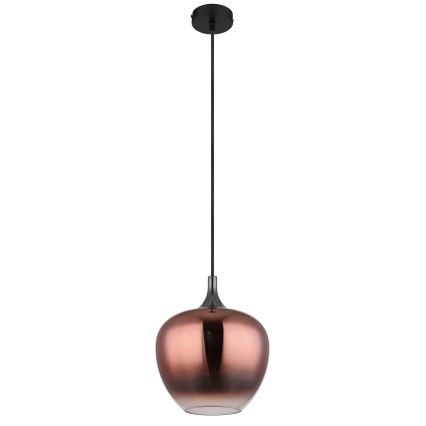 Globo - Hanglamp aan een koord 1xE27/60W/230V diameter 24 cm koper