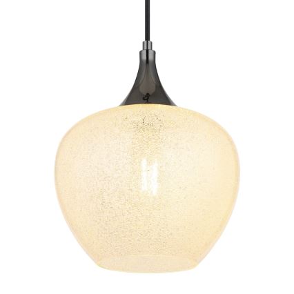 Globo - Hanglamp aan een koord 1xE27/40W/230V diameter 24 cm wit/antraciet
