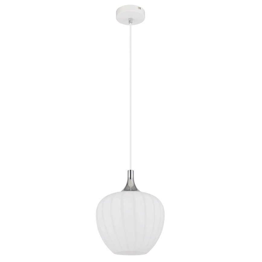 Globo - Suspension filaire 1xE27/60W/230V d. 24 cm blanc