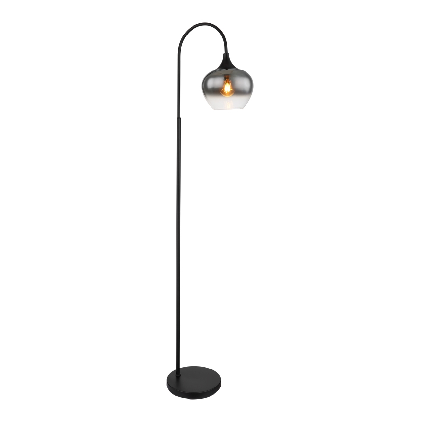 Globo - Staande lamp 1xE27/40W/230V zwart/gerookt