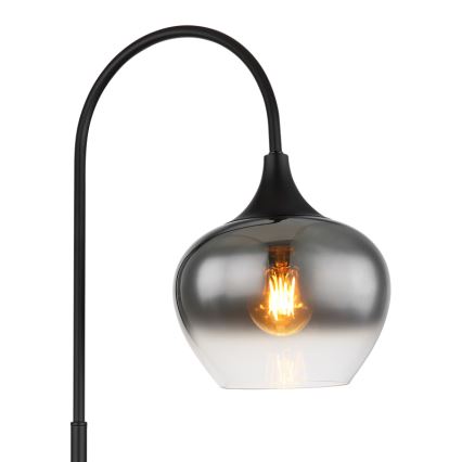 Globo - Staande lamp 1xE27/40W/230V zwart/gerookt