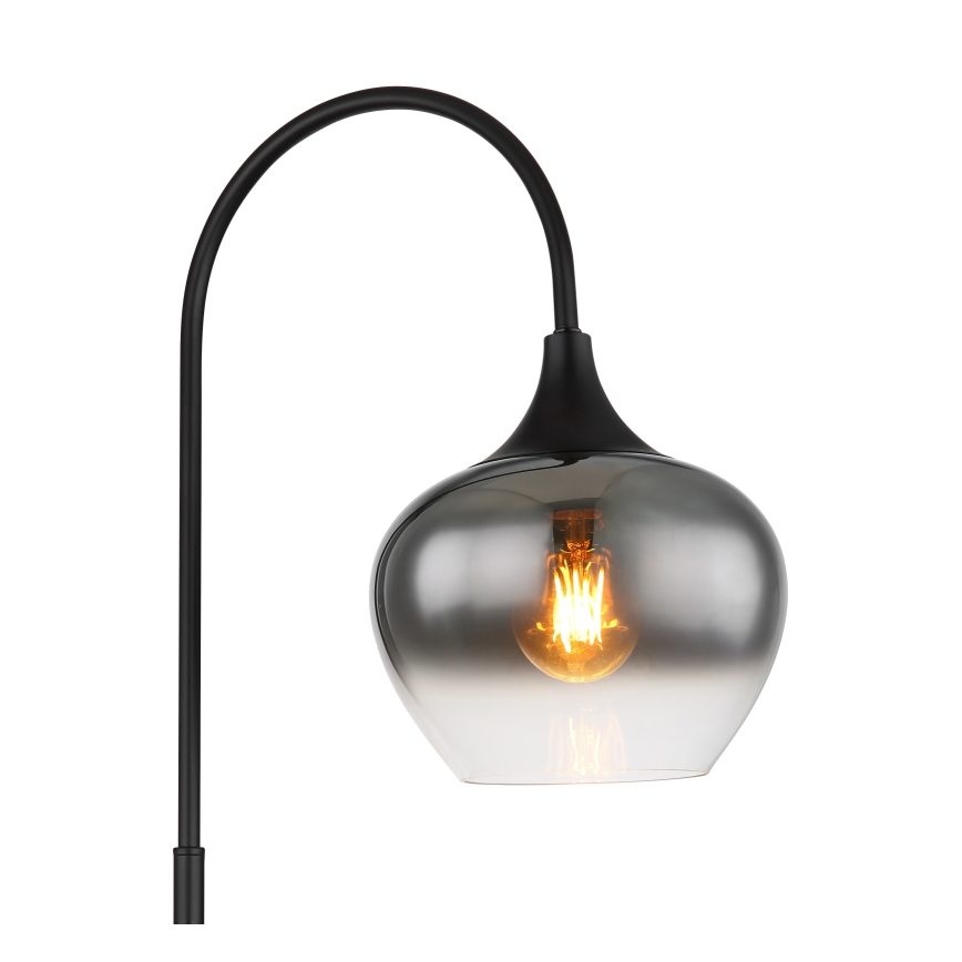 Globo - Staande lamp 1xE27/40W/230V zwart/gerookt