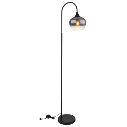 Globo - Staande lamp 1xE27/40W/230V zwart/gerookt