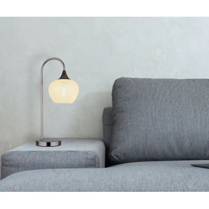 Globo - Lampe de table 1xE27/40W/230V blanc/anthracite