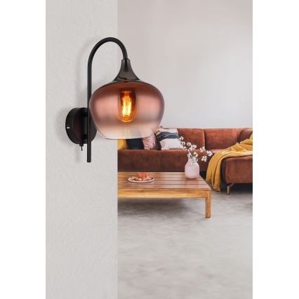 Globo - Applique murale 1xE27/40W/230V cuivre