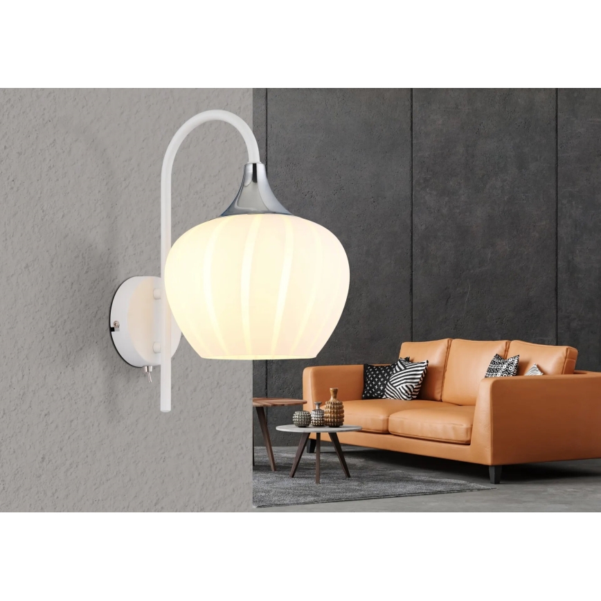 Globo - Applique murale 1xE27/40W/230V blanc