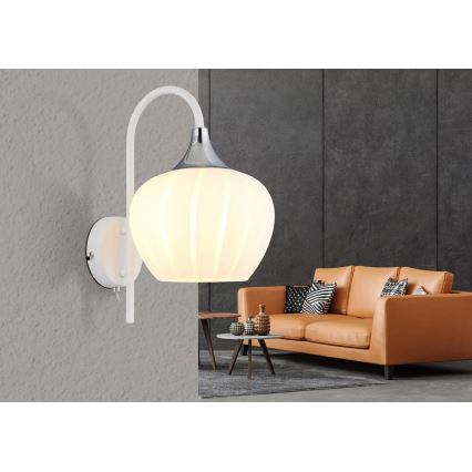 Globo - Wandlamp 1xE27/40W/230V wit