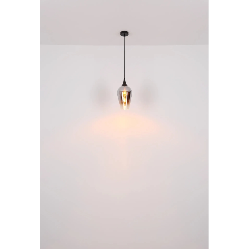 Globo - Hanglamp aan een koord 1xE27/60W/230V diameter 18 cm koper