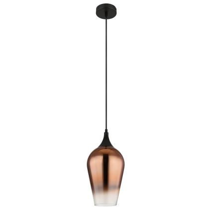 Globo - Hanglamp aan een koord 1xE27/60W/230V diameter 18 cm koper