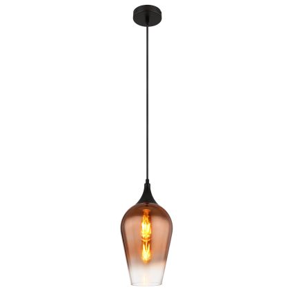 Globo - Hanglamp aan een koord 1xE27/60W/230V diameter 18 cm koper