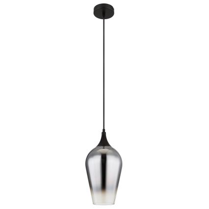 Globo - Hanglamp aan een koord 1xE27/60W/230V diameter 18 cm zwart