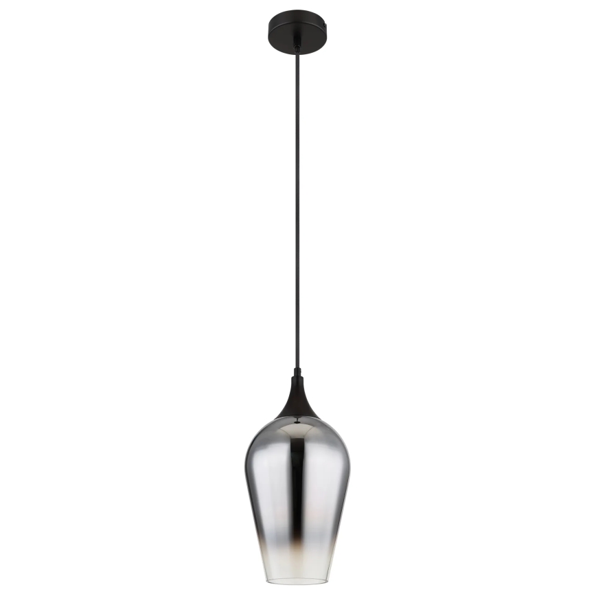 Globo - Hanglamp aan een koord 1xE27/60W/230V diameter 18 cm zwart
