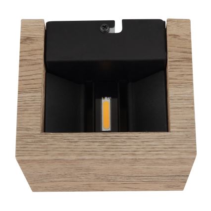 Globo - LED wand verlichting LED/8W/230V bruin