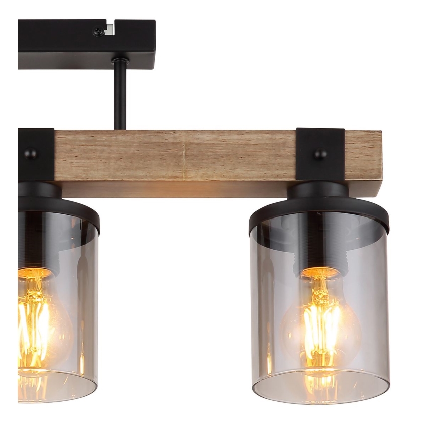 Globo - Bevestigde hanglamp 3xE27/60W/230V eiken
