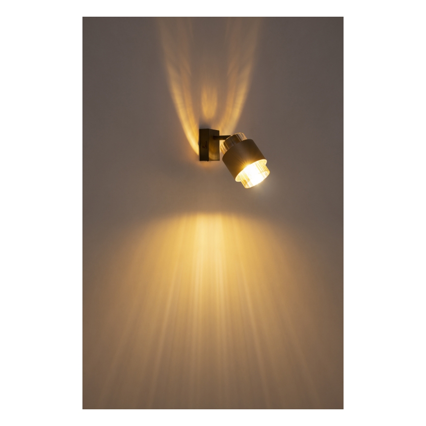 Globo - Wandspot 1xE27/40W/230V zwart/brons
