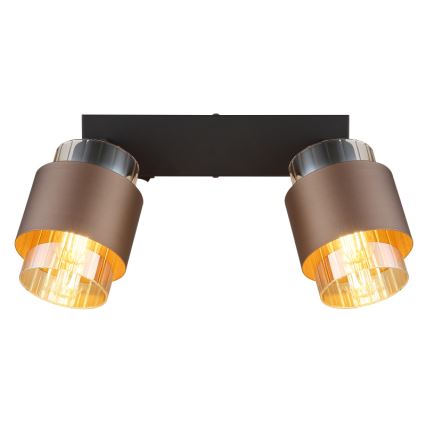 Globo - Spot 2xE27/40W/230V noir/bronze