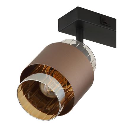 Globo - Spotlamp 2xE27/40W/230V zwart/brons