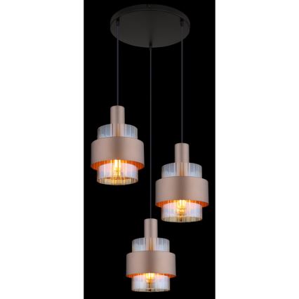 Globo - Hanglamp aan een koord 3xE27/60W/230V diameter 45 cm