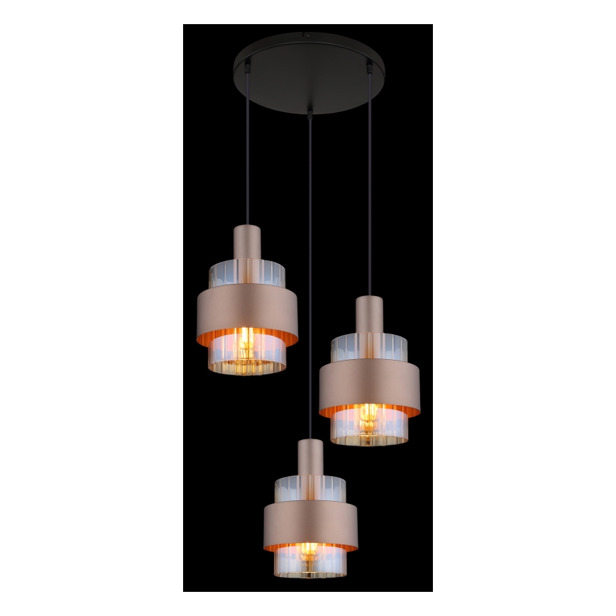 Globo - Hanglamp aan een koord 3xE27/60W/230V diameter 45 cm