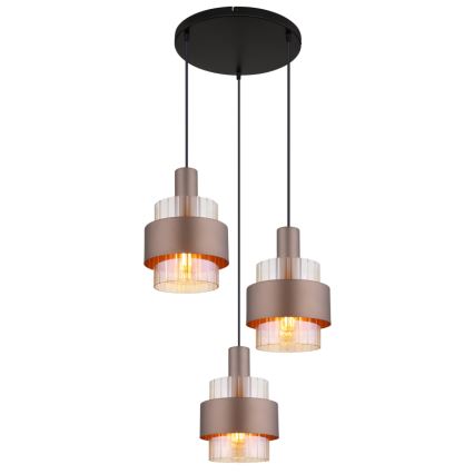 Globo - Hanglamp aan een koord 3xE27/60W/230V diameter 45 cm