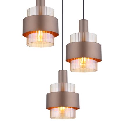 Globo - Hanglamp aan een koord 3xE27/60W/230V diameter 45 cm