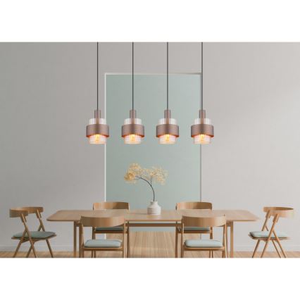 Globo - Hanglamp aan een koord 4xE27/60W/230V
