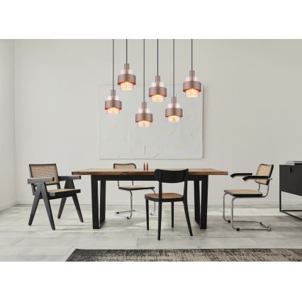 Globo - Suspension sur câble 6xE27/60W/230V