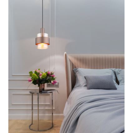 Globo - Hanglamp aan een koord 1xE27/60W/230V diameter 18,5 cm