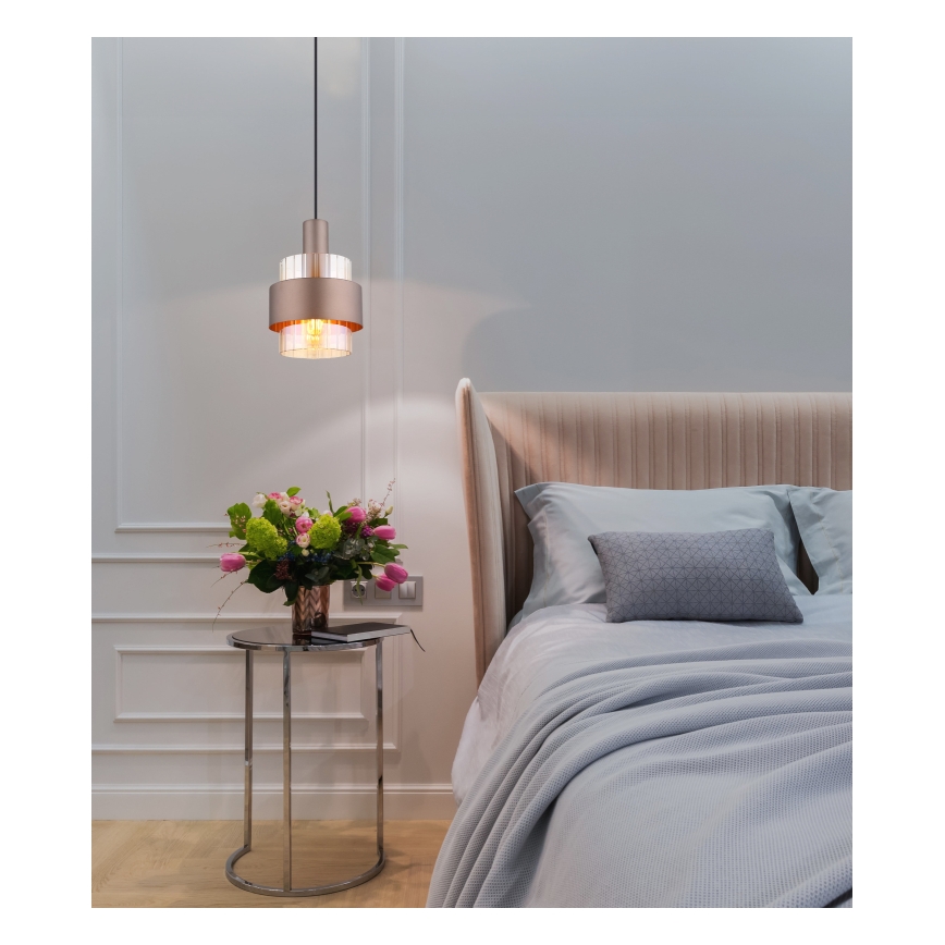 Globo - Hanglamp aan een koord 1xE27/60W/230V diameter 18,5 cm