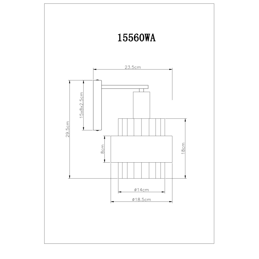 Globo - Applique murale 1xE27/60W/230V