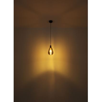Globo - Hanglamp aan kabel 1xE27/40W/230V messing