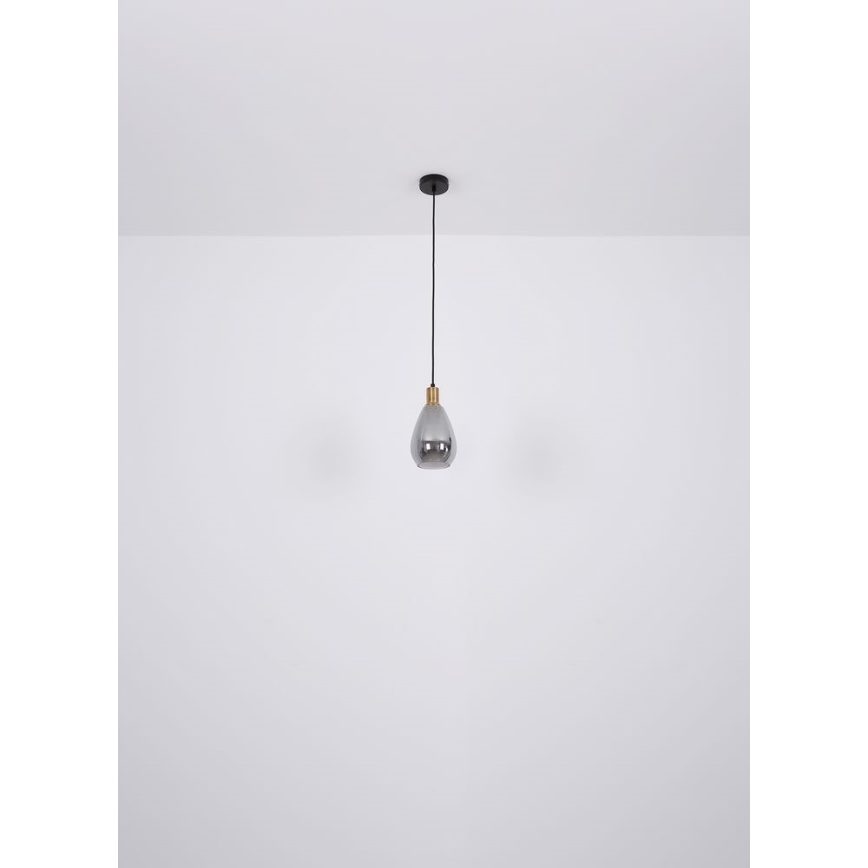 Globo - Hanglamp aan kabel 1xE27/40W/230V messing