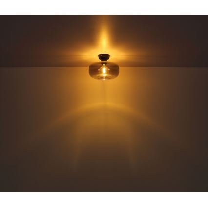 Globo - Bevestigde hanglamp 1xE27/40W/230V diameter 28 cm grijs