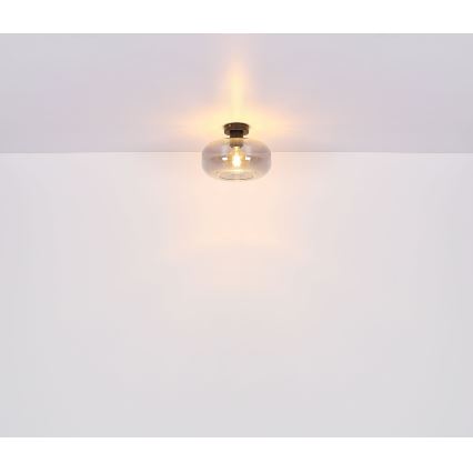Globo - Bevestigde hanglamp 1xE27/40W/230V diameter 28 cm grijs