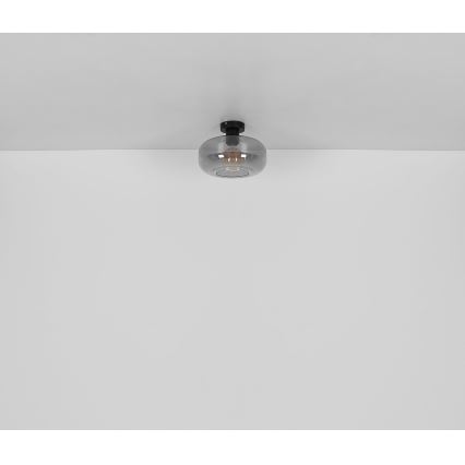 Globo - Plafonnier 1xE27/40W/230V d. 28 cm gris