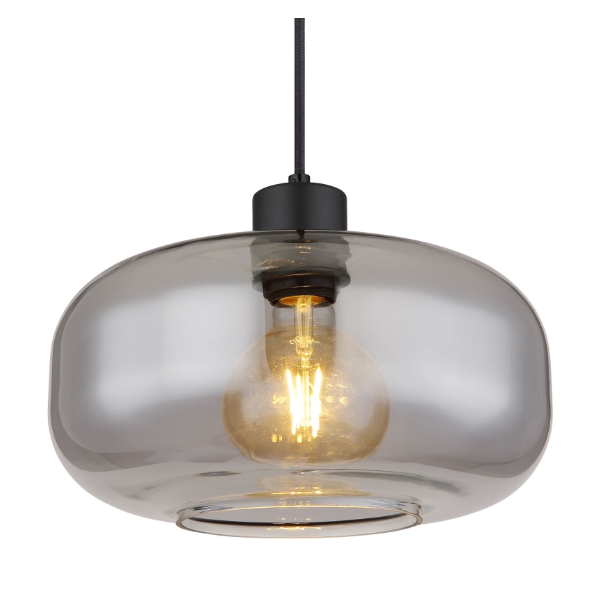Globo - Suspension filaire 1xE27/40W/230V d. 28 cm gris