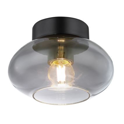 Globo - Plafondlamp 1xE27ILLU/40W/230V zwart