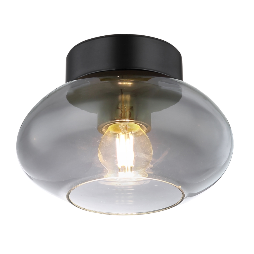 Globo - Plafondlamp 1xE27ILLU/40W/230V zwart