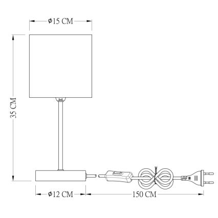 Globo - Lampe de table 1xE14/25W/230V