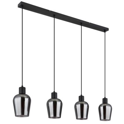 Globo - Hanglamp aan een koord 4xE27/40W/230V zwart