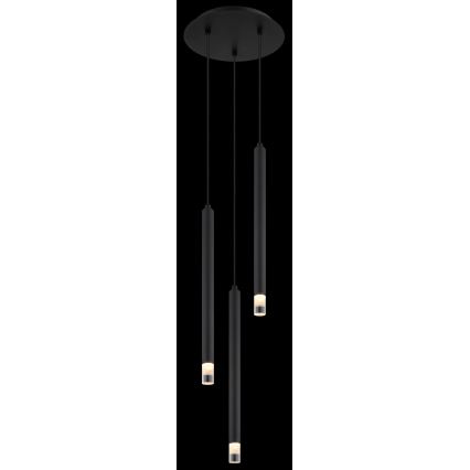 Globo - Hanglamp aan een koord 3xG9/4W/230V diameter 24 cm zwart