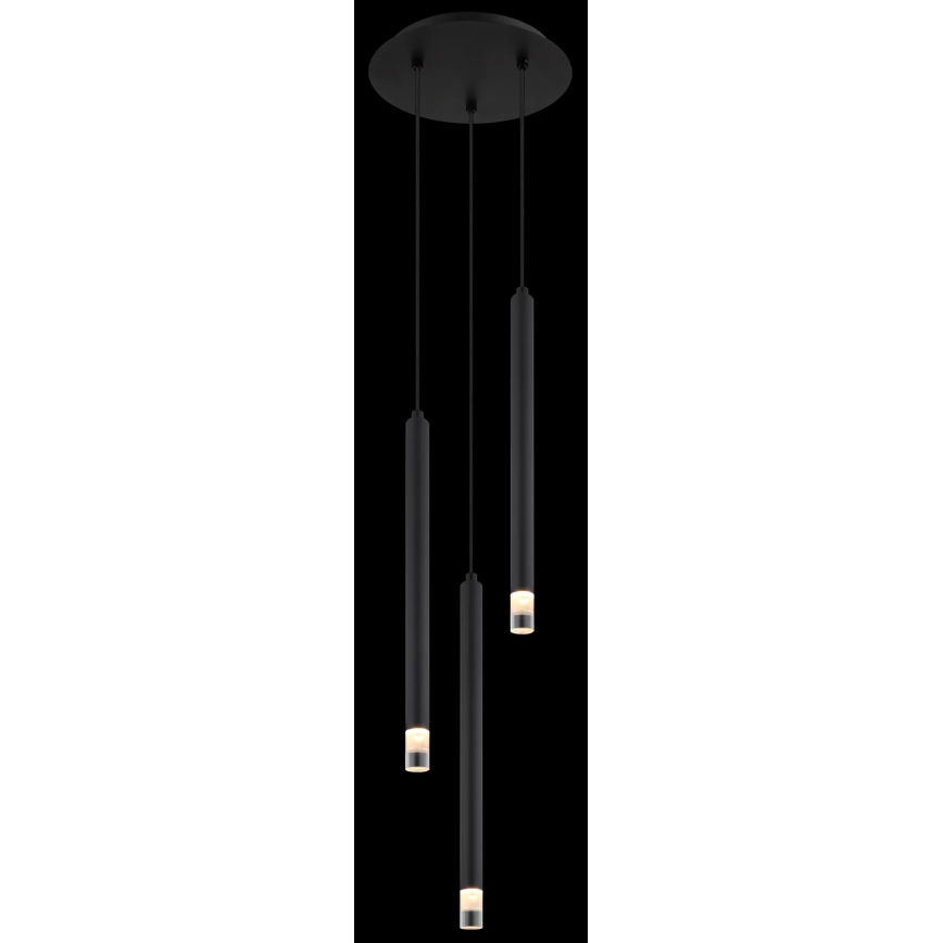 Globo - Hanglamp aan een koord 3xG9/4W/230V diameter 24 cm zwart