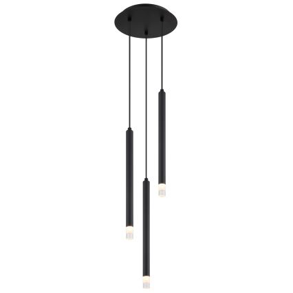 Globo - Hanglamp aan een koord 3xG9/4W/230V diameter 24 cm zwart
