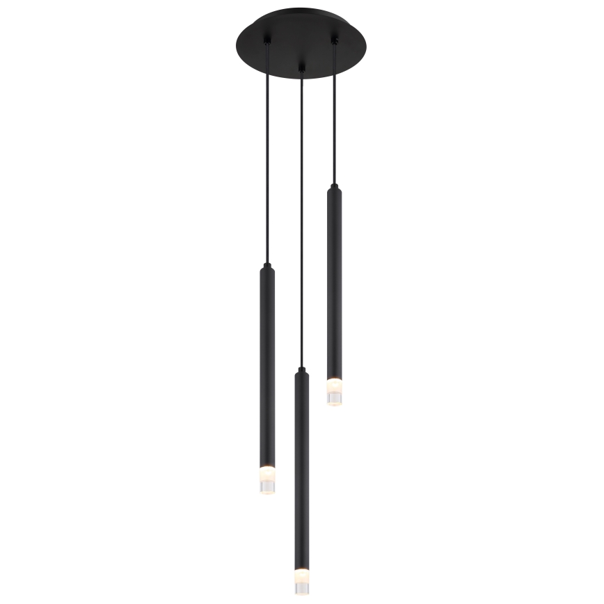 Globo - Hanglamp aan een koord 3xG9/4W/230V diameter 24 cm zwart