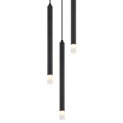 Globo - Hanglamp aan een koord 3xG9/4W/230V diameter 24 cm zwart