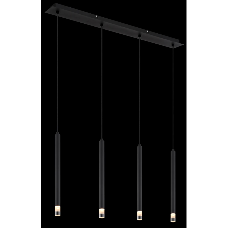 Globo - Suspension filaire 4xG9/4W/230V noir