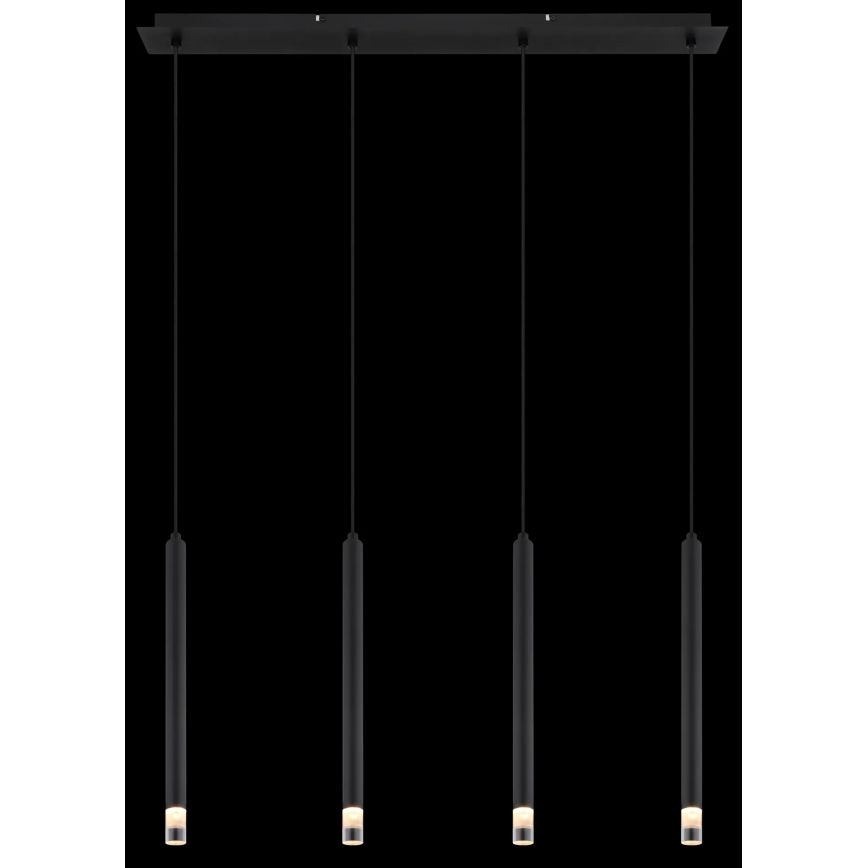 Globo - Suspension filaire 4xG9/4W/230V noir