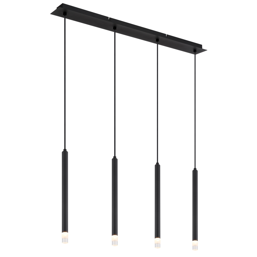 Globo - Suspension filaire 4xG9/4W/230V noir